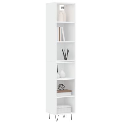 vidaXL Skříň highboard bílá 34,5x32,5x180 cm kompozitní dřevo