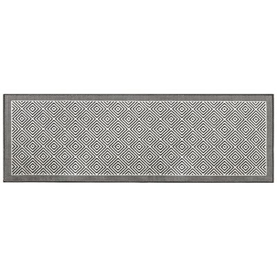 vidaXL Venkovní koberec šedý a bílý 80 x 250 cm oboustranný design