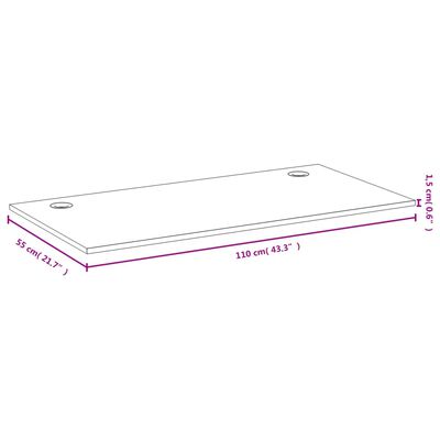 vidaXL Deska psacího stolu 110 x 55 x 1,5 cm bambus