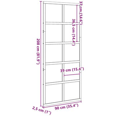 vidaXL Posuvné dveře bílé 90 x 208 cm masivní borové dřevo