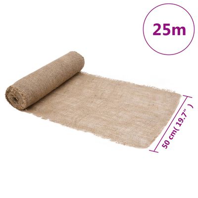 vidaXL Jutová role 0,5 x 25 m 100% juta 200 g/m²