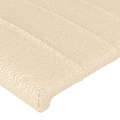 vidaXL Box spring postel s matrací krémová 90x190 cm textil