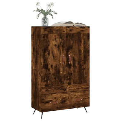 vidaXL Skříň highboard kouřový dub 69,5 x 31 x 115 cm kompozitní dřevo