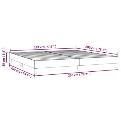 vidaXL Rám postele tmavě modrý 200 x 200 cm samet