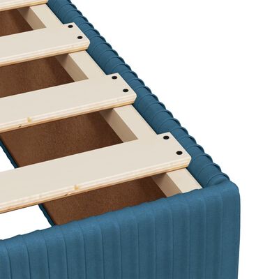 vidaXL Box spring postel s matrací modrá 160 x 200 cm samet