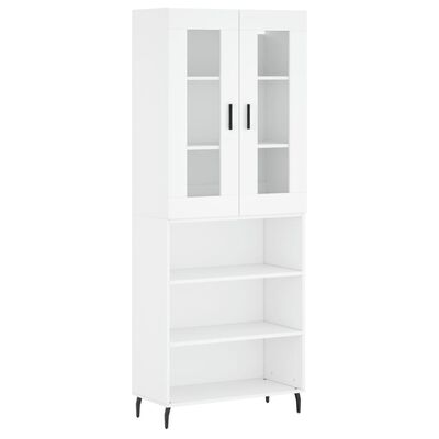 vidaXL Skříň highboard bílá 69,5 x 34 x 180 cm kompozitní dřevo