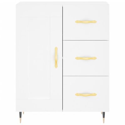 vidaXL Skříň highboard bílá 69,5 x 34 x 180 cm kompozitní dřevo