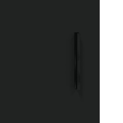 vidaXL Příborník černý 34,5 x 34 x 90 cm kompozitní dřevo