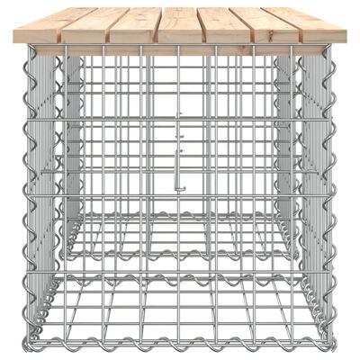 vidaXL Zahradní lavice gabionový design 103x44x42 cm masivní borovice