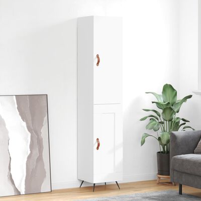 vidaXL Skříň highboard bílá 34,5 x 34 x 180 cm kompozitní dřevo