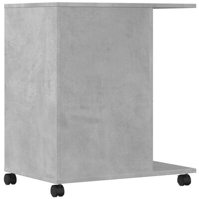 vidaXL Stojan na tiskárnu na kolečkách betonově šedý 60 x 40 x 68,5 cm