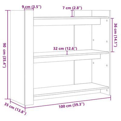 vidaXL Konzolový stolek dub sonoma 100 x 35 x 90 cm kompozitní dřevo