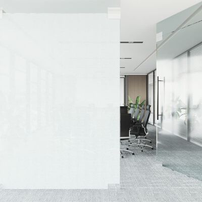 vidaXL Okenní fólie statická matná průhledná bílá 45 x 500 cm PVC