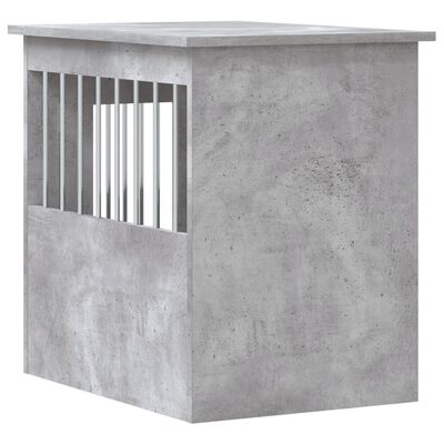 vidaXL Psí bouda a koncový stolek betonově šedá 45x62x59 cm kompozit