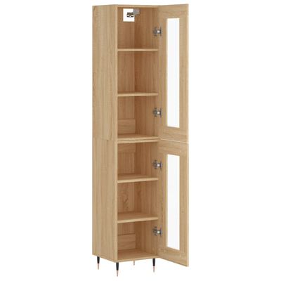 vidaXL Skříň highboard dub sonoma 34,5 x 34 x 180 cm kompozitní dřevo