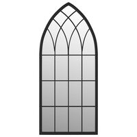 vidaXL Zrcadlo černé 70 x 30 cm železo do interiéru