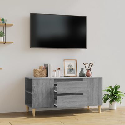 vidaXL TV skříňka šedá sonoma 102x44,5x50 cm kompozitní dřevo