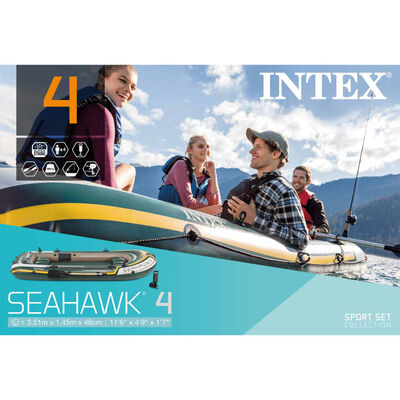 Intex Nafukovací člun Seahawk 4 s vesly a pumpičkou 68351NP