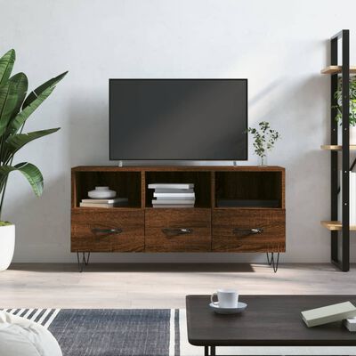 vidaXL TV skříňka hnědý dub 102 x 36 x 50 cm kompozitní dřevo