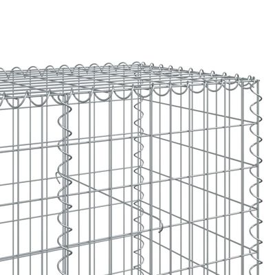 vidaXL Gabionový koš s víkem 300 x 100 x 100 cm pozinkované železo