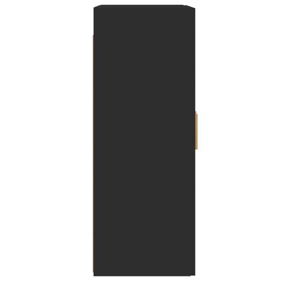 vidaXL Nástěnné skříňky 2 ks černé kompozitní dřevo