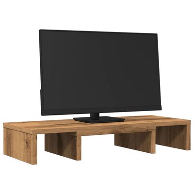 vidaXL Stojan na monitor dub artisan 60x24x10,5 cm kompozitní dřevo