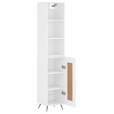 vidaXL Skříň highboard bílá 34,5 x 34 x 180 cm kompozitní dřevo