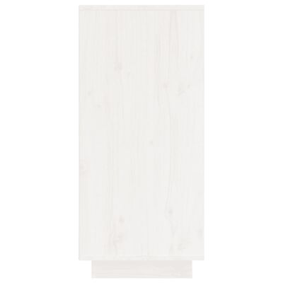 vidaXL Příborník bílý 60 x 34 x 75 cm masivní borové dřevo