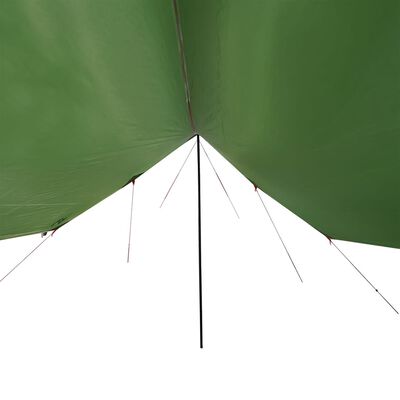 vidaXL Kempingová plachta zelená 460 x 305 x 210 cm nepromokavá