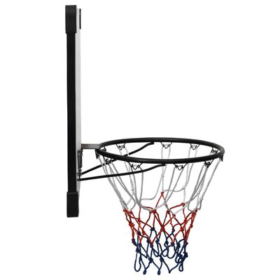 vidaXL Basketbalový koš s průhlednou deskou 90x60x2,5 cm polykarbonát