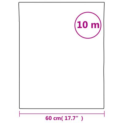 vidaXL Okenní fólie matná bílá 60 x 1 000 cm PVC