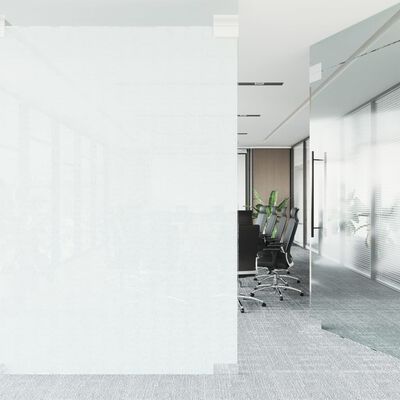vidaXL Okenní fólie statická matná průhledná bílá 90 x 2 000 cm PVC