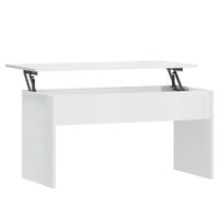 vidaXL Konferenční stolek lesklý bílý 102x50,5x52,5cm kompozitní dřevo