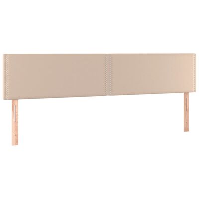 vidaXL Box spring postel s matrací cappuccino 180 x 200 cm umělá kůže