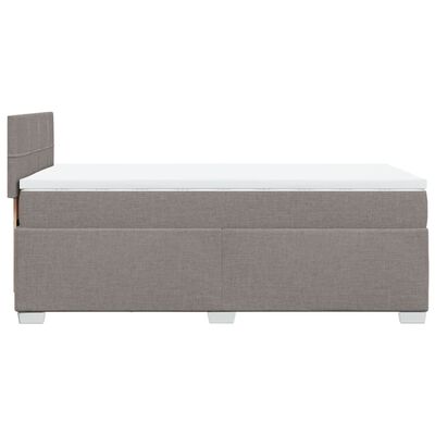 vidaXL Box spring postel s matrací taupe 80x200 cm textil