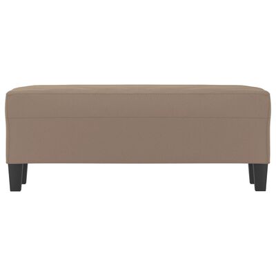 vidaXL Lavice taupe 100 x 35 x 41 cm tkanina z mikrovlákna