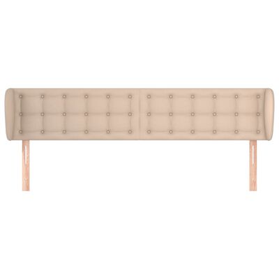 vidaXL Čelo postele typu ušák cappuccino 183x23x78/88 cm umělá kůže