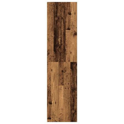 vidaXL Šatní skříň old wood 80 x 50 x 200 cm kompozitní dřevo