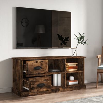 vidaXL TV skříňka kouřový dub 102 x 35,5 x 47,5 cm kompozitní dřevo