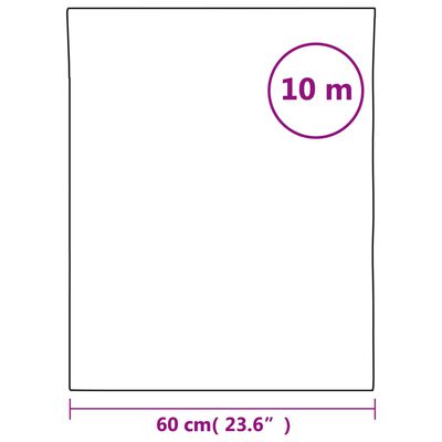 vidaXL Okenní fólie statická matná průhledná bílá 60 x 1 000 cm PVC