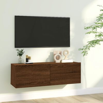 vidaXL TV skříňka hnědý dub 100 x 30 x 30 cm kompozitní dřevo