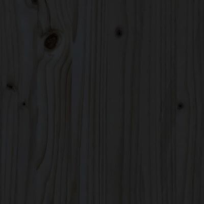 vidaXL Nástěnné police 2 ks černé 110 x 11 x 9 cm masivní borové dřevo