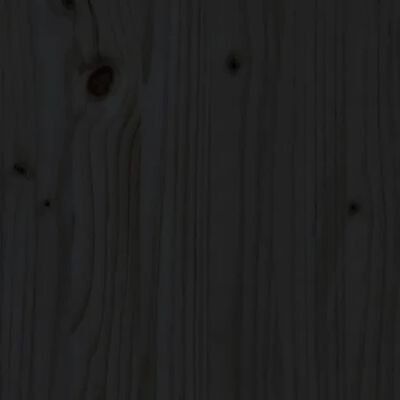 vidaXL Zahradní lavice černá 201,5 cm masivní borové dřevo
