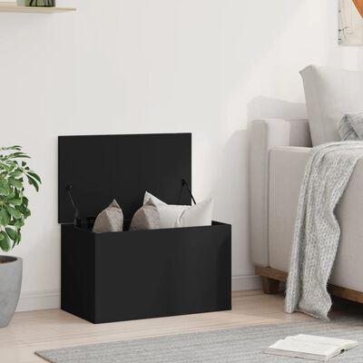 vidaXL Úložný box černý 60 x 35 x 35 cm kompozitní dřevo