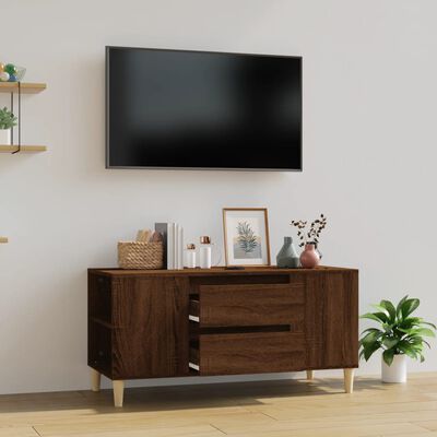 vidaXL TV skříňka hnědý dub 102x44,5x50 cm kompozitní dřevo