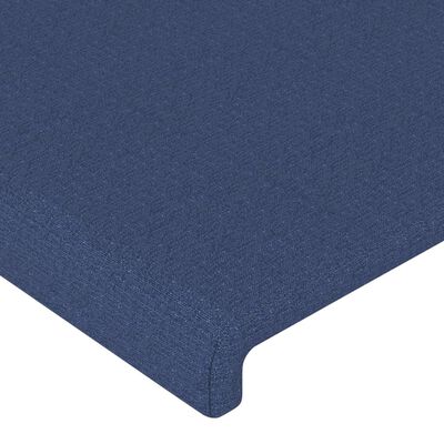 vidaXL Rám postele bez matrace modrý 180 x 200 cm textil