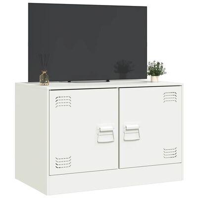 vidaXL TV skříňka bílá 67 x 39 x 44 cm ocel