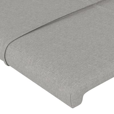 vidaXL Box spring postel s matrací světle šedá 180 x 200 cm textil