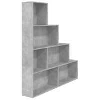 vidaXL Knihovna / dělicí stěna betonově šedá 155x24x160 cm kompozit
