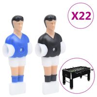 vidaXL Figurky hráčů pro stolní fotbal pro 12,7mm tyč 22 ks